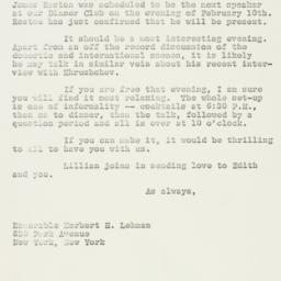 Letter: 1958 January 23