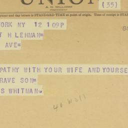 Telegram: 1944 April 12