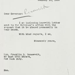 Letter: 1933 January 12