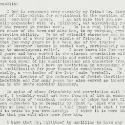 Letter: 1933 February 10