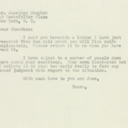 Letter: 1950 January 26
