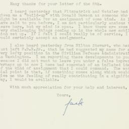 Letter: 1951 January 11