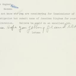 Letter: 1953 November 11