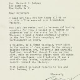 Letter: 1949 November 9