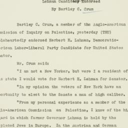 Letter: 1946 November 1