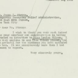 Letter: 1931 October 15