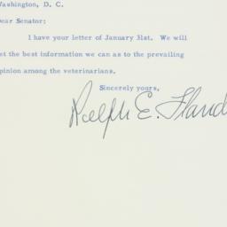 Letter: 1956 February 2