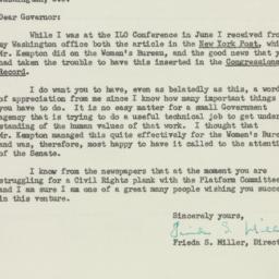 Letter: 1952 July 21
