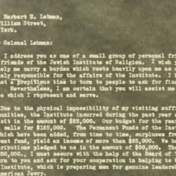 Letter: 1930 October 31