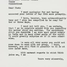 Letter: 1953 June 12
