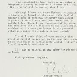 Letter: 1962 May 16
