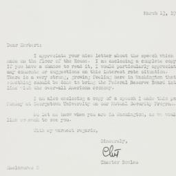 Letter: 1959 March 13