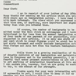 Letter: 1956 June 6