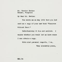 Letter: 1946 June 21