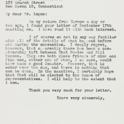 Letter: 1958 September 26