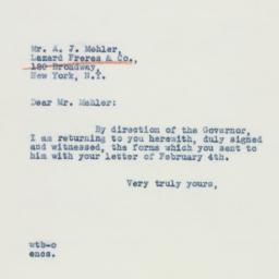 Letter: 1941 February 5