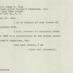 Letter: 1947 September 20