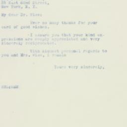 Letter: 1933 September 20