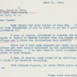 Letter: 1942 June 12