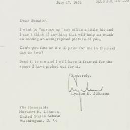 Letter: 1956 July 17