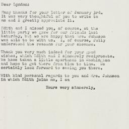 Letter: 1957 January 12