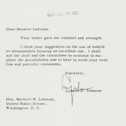 Letter: 1951 July 27