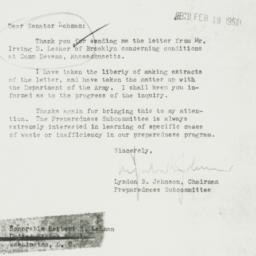 Letter: 1951 February 16
