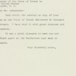 Letter: 1949 April 2