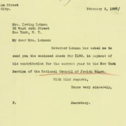 Letter: 1937 February 2