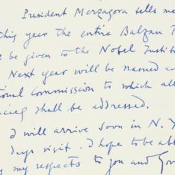 Letter: 1961 October 24