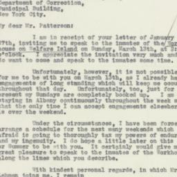 Letter: 1932 February 1