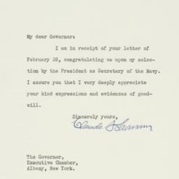 Letter: 1933 March 7