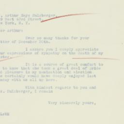 Letter: 1933 January 4