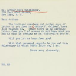 Letter: 1941 March 19