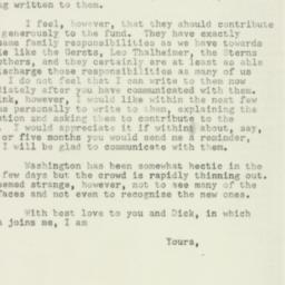 Letter: 1953 January 22