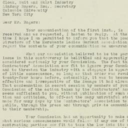 Letter: 1925 October 3