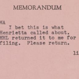 Memorandum: n.d.