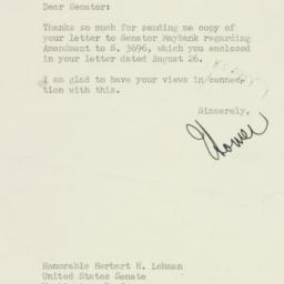 Letter: 1950 August 30