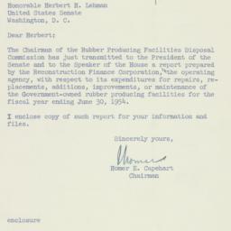 Letter: 1954 August 19
