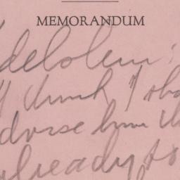 Memorandum: n.d.
