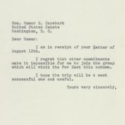 Letter: 1954 August 14