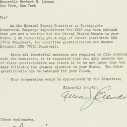 Letter: 1946 October 8