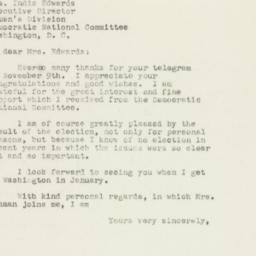 Letter: 1949 November 21
