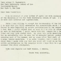 Letter: 1946 April 8