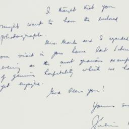 Letter: 1948 December 21