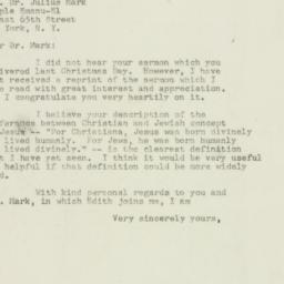 Letter: 1949 February 25
