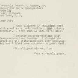 Letter: 1953 August 14