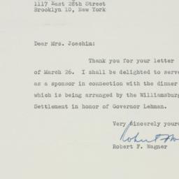 Letter: 1947 March 27