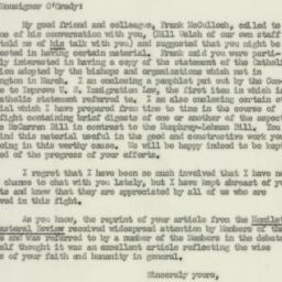 Letter: 1952 May 23