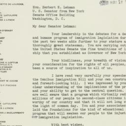 Letter: 1952 May 26